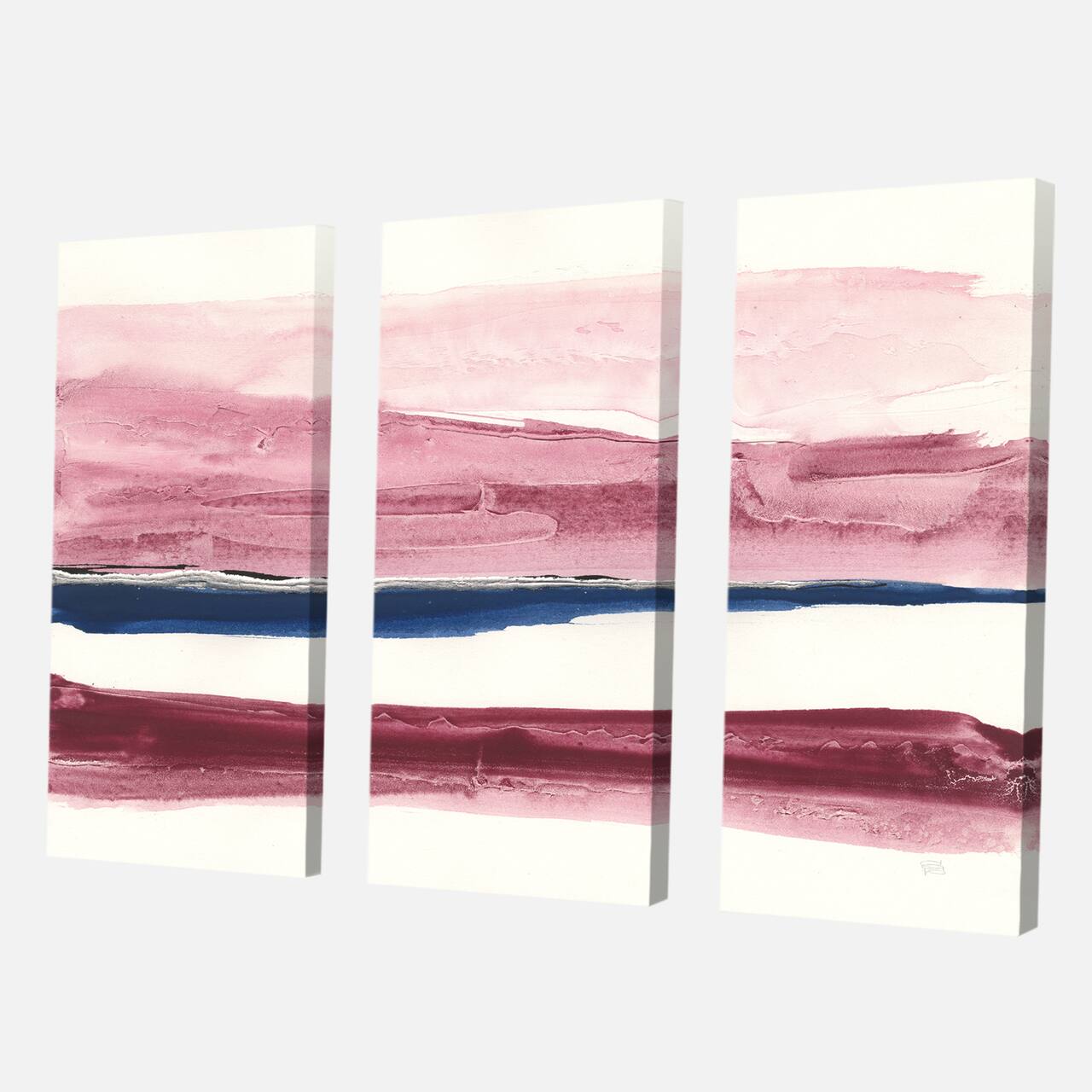 Designart - Patch of Dirty Pink II - Shabby Chic Canvas Artwork